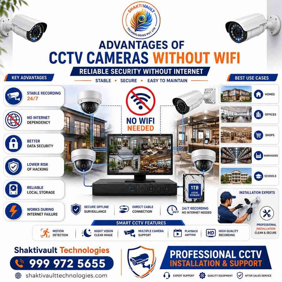 Best CCTV Without WiFi – Pros, Cons & Installation Guide 2 Advantages of CCTV Cameras Without WiFi