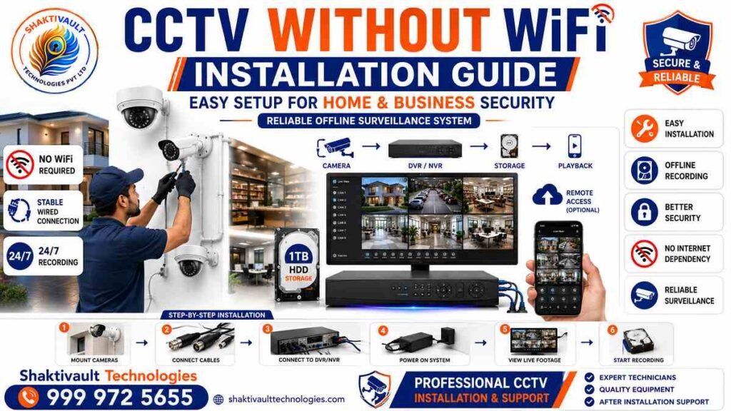 Best CCTV Without WiFi – Pros, Cons & Installation Guide 3 CCTV Without WiFi Installation Guide