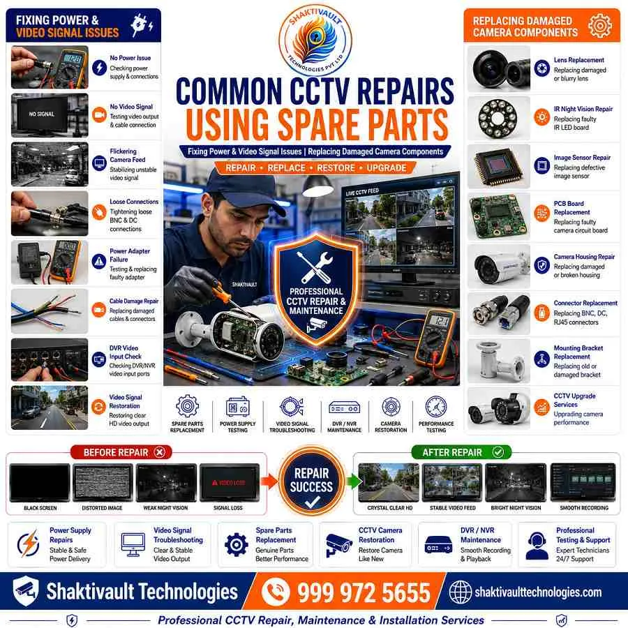 Best CCTV Camera Pin Guide – Types, Connections & Uses Explained 3 Common CCTV Repairs Using Spare Parts