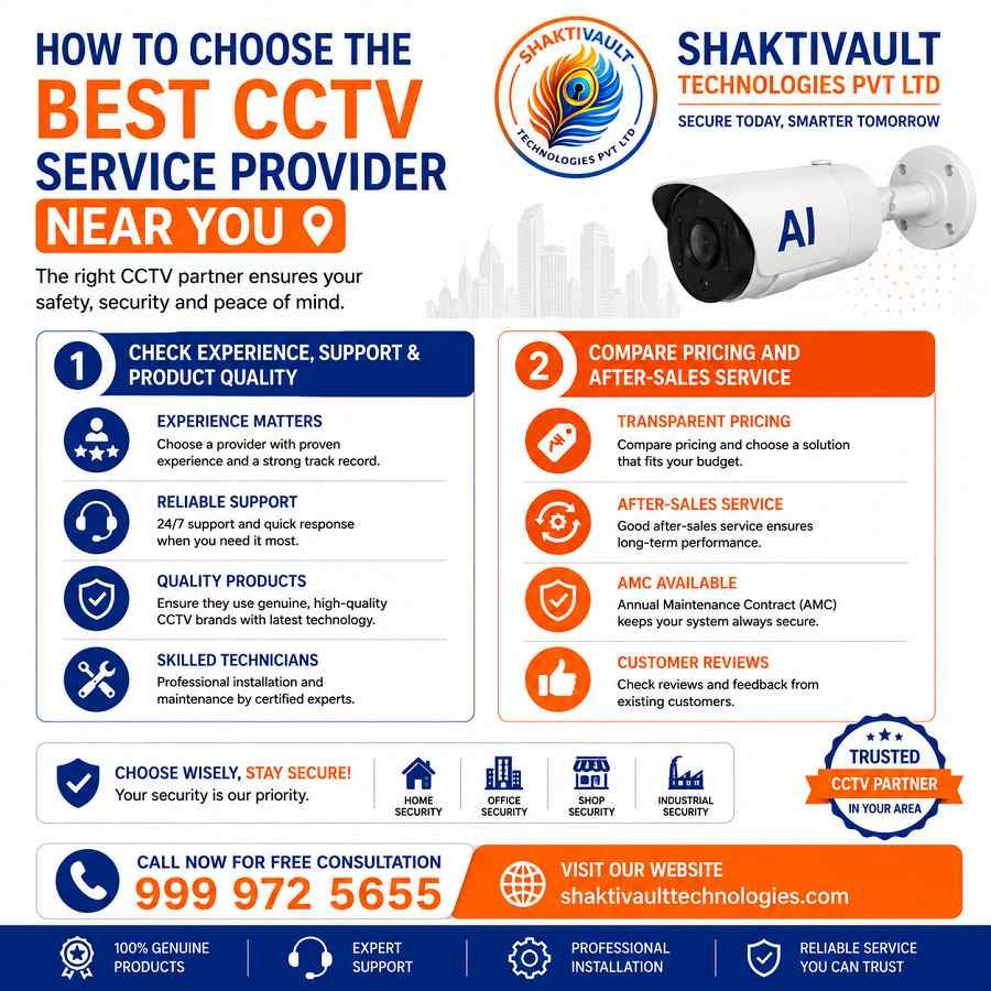 How to Choose the Best CCTV Service Provider Near You