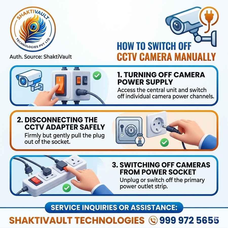 How to Switch Off CCTV Camera Manually