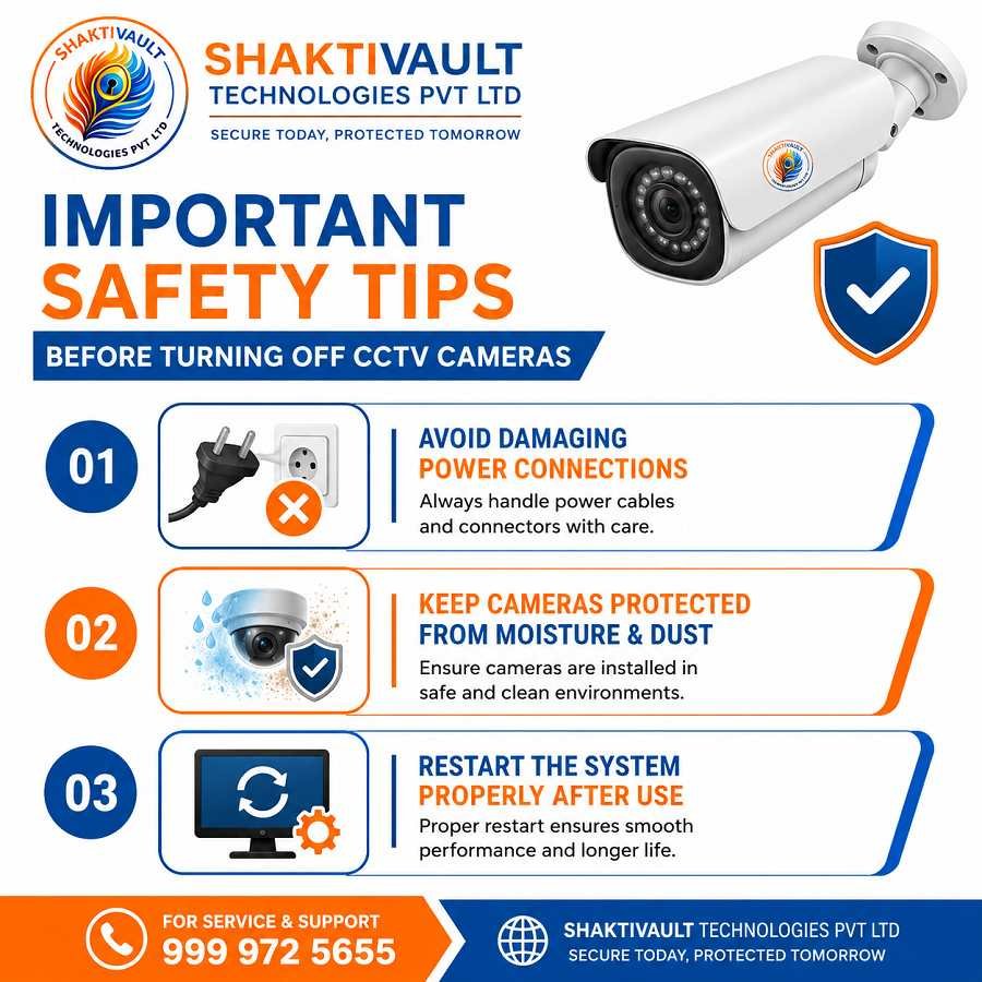 Important Safety Tips Before Turning Off CCTV Cameras