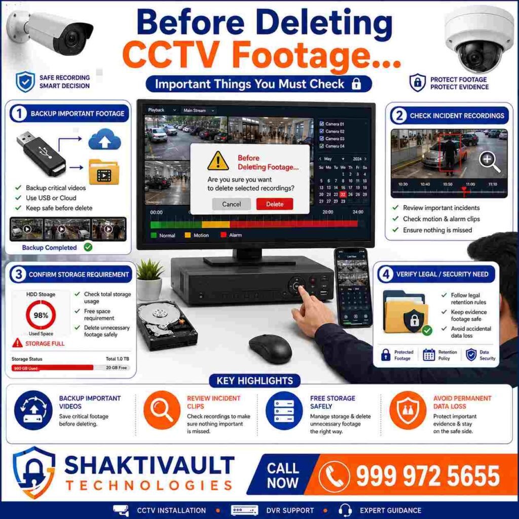 How to Delete CCTV Camera Recording Easily (Step-by-Step Guide) 4 Important Things to Do Before Deleting CCTV Footage