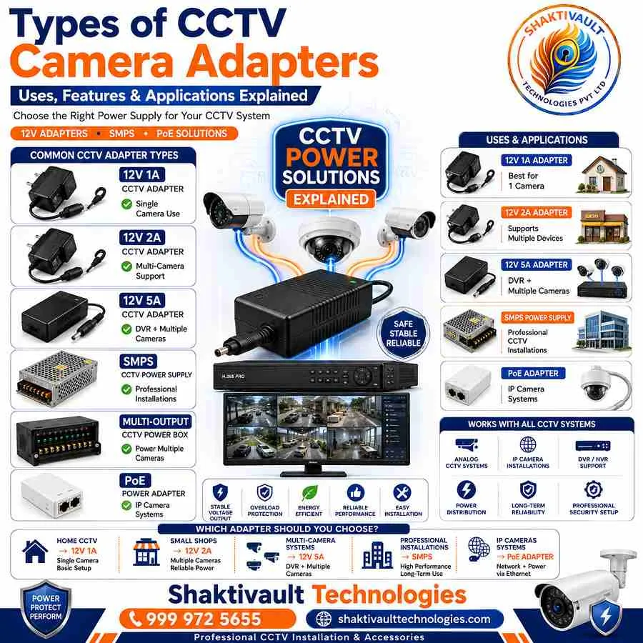 Types of CCTV Camera Adapters