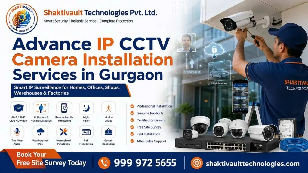 Call Us For AI IP CCTV Camera Installation in Gurgaon – Professional Security Solutions