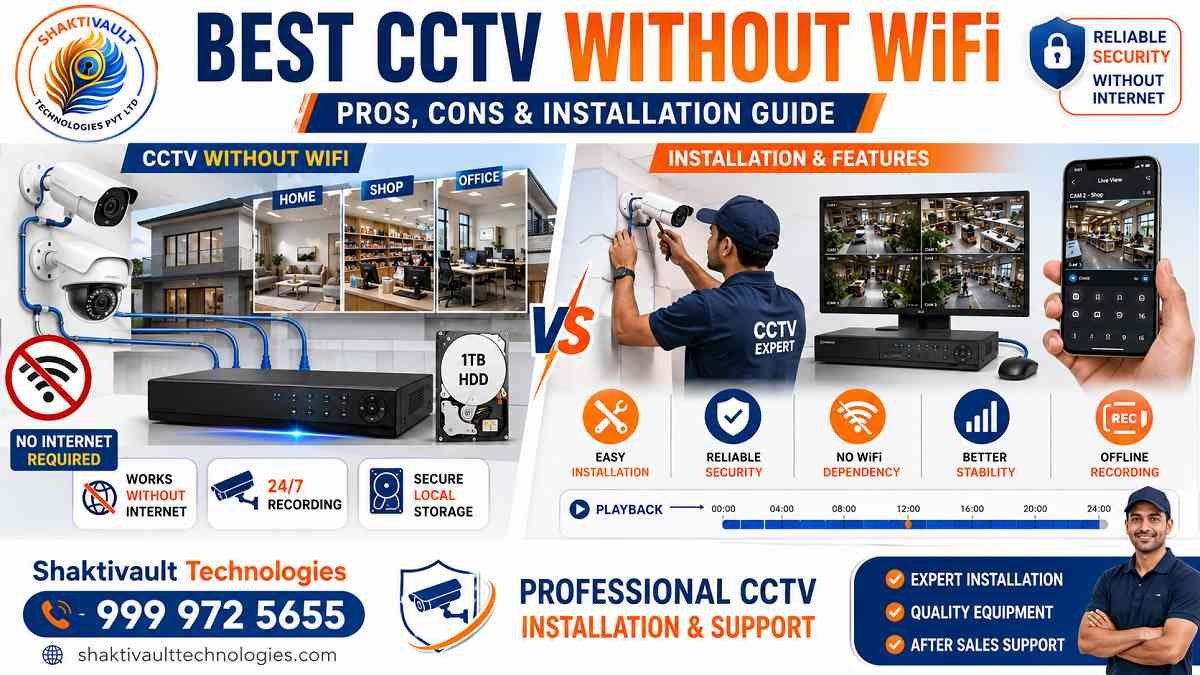 Best CCTV Without WiFi – Pros, Cons & Installation Guide